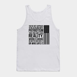 Patriotism vs Reality Tank Top